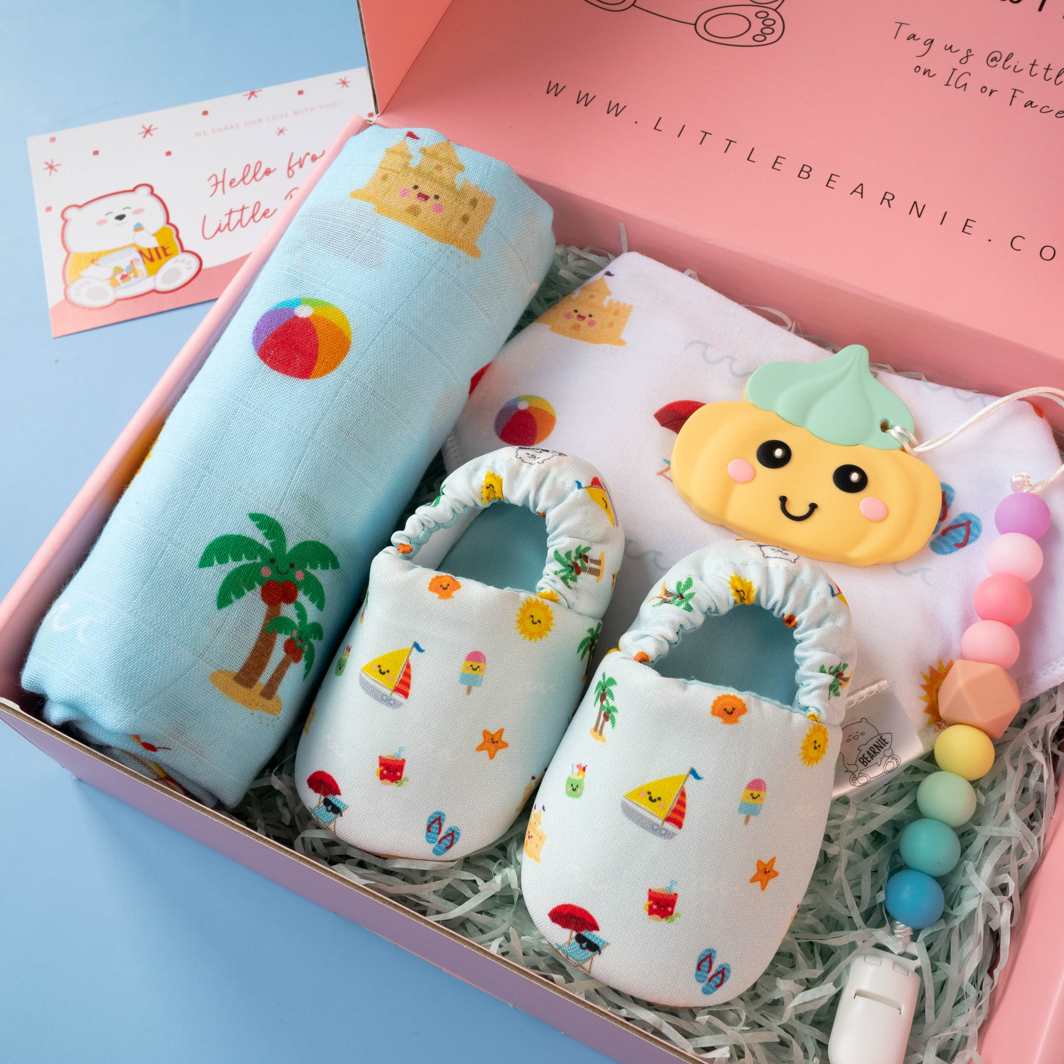 Hello Little One - Baby Luxe Gift Set (Fun Beach Day) | Little Bearnie