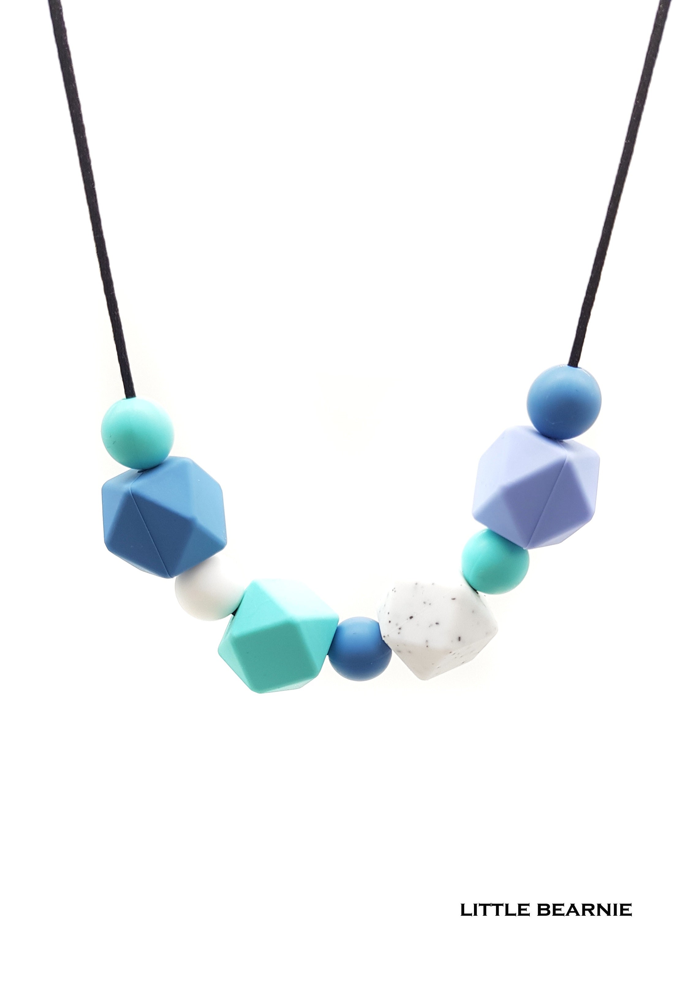 Teething necklace silicone sales beads